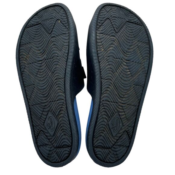 Chaco Sandals Kids Juniors 3 Blue Chillos Slides Slip On Z Straps Outdoor Beach - Picture 15 of 16